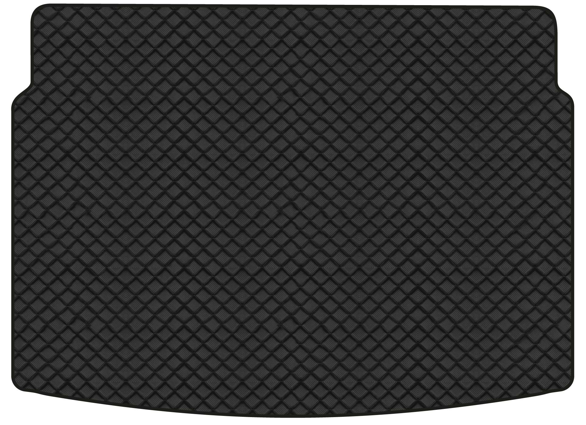 Коврик из экокожи в багажник авто EVAtech для Tiguan (Mk 2) Restyling Volkswagen 2020 2 поколение SUV EU (VW41380N1BBB)