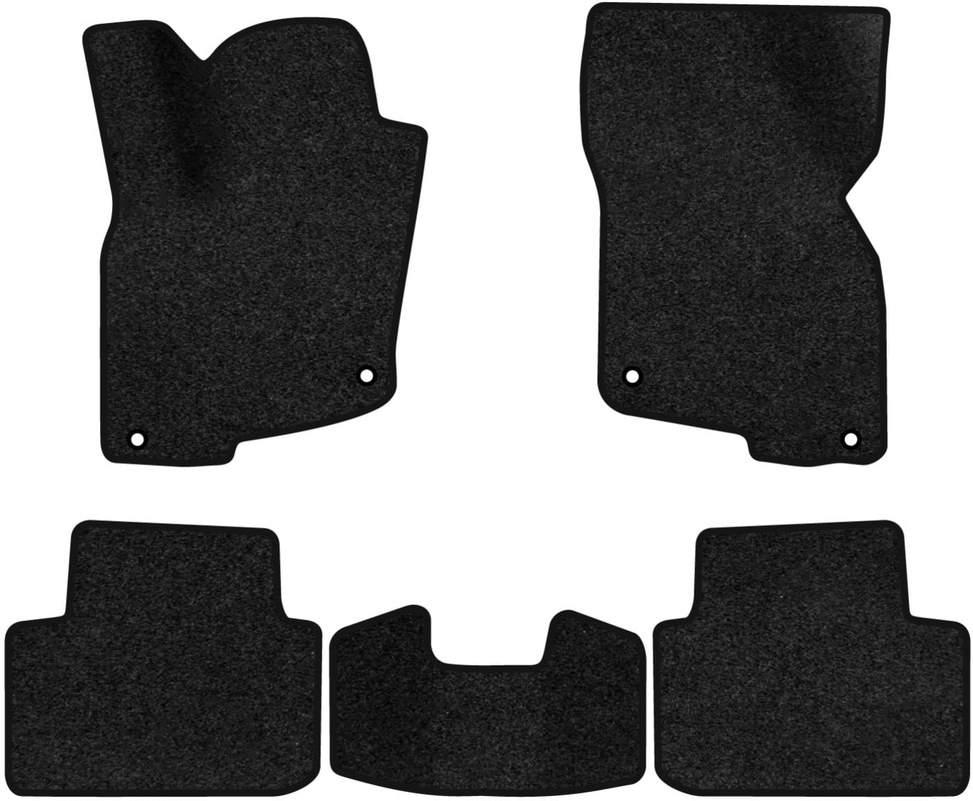 Коврики ворсовые в салон авто EVAtech Premium для Volkswagen E-Tharu 2020 1 поколение SUV China черный кант (VW41726CD5AV4VPB)