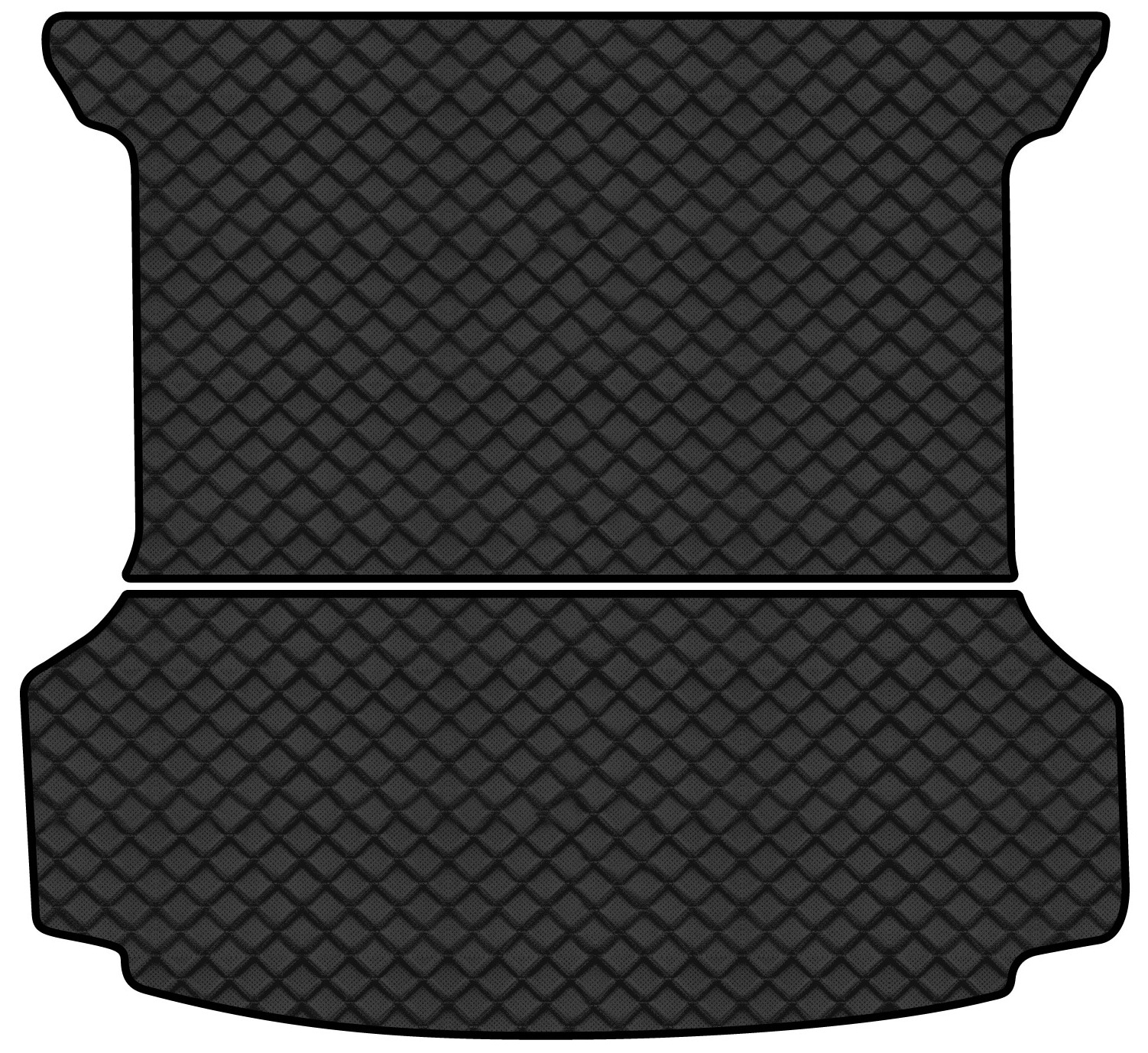 Килимок з екошкіри в багажник авто EVAtech для ID.6 Crozz 6 seats Volkswagen 2021 1 покоління SUV China (VW41910BE2BBB)