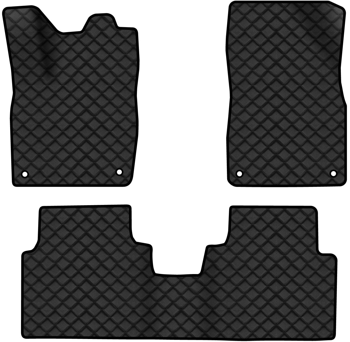 Коврики из экокожи в салон авто EVAtech ECO для ID.6 Crozz 6 seats Volkswagen 2021 1 поколение SUV China VW41910ZD3AV4BBB