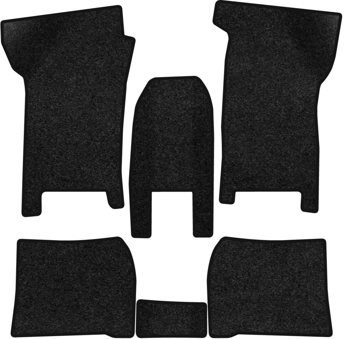 Коврики ворсовые в салон авто EVAtech Premium для Volkswagen Polo (II) 1981-1994 2 поколение Htb EU черный кант (VW42266CB6VPB)