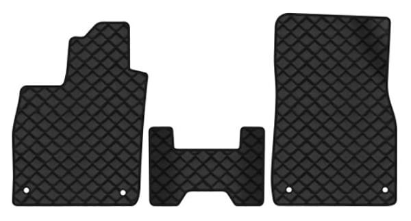 Килимки з екошкіри в салон авто передні EVAtech ECO для ID.4 Pure Volkswagen 2020 1 покоління SUV EU VW42655AB3AV4BBB