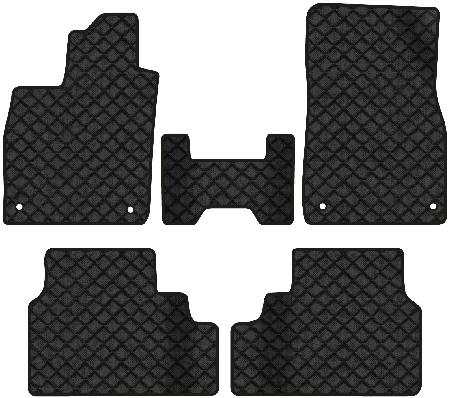 Килимки з екошкіри в салон авто EVAtech ECO для ID.4 Pure Volkswagen 2020 1 покоління SUV EU VW42655PBC5AV4BBB