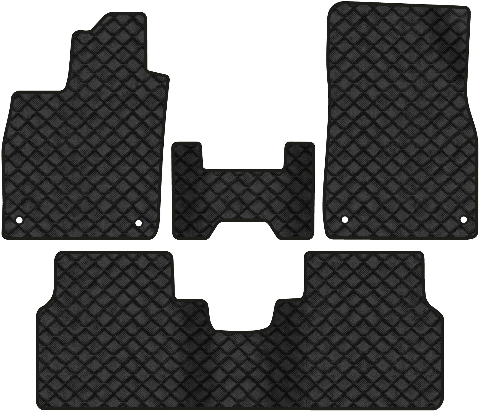 Коврики из экокожи в салон авто EVAtech ECO для ID.4 Pure Volkswagen 2020 1 поколение SUV EU VW42655ZB4AV4BBB