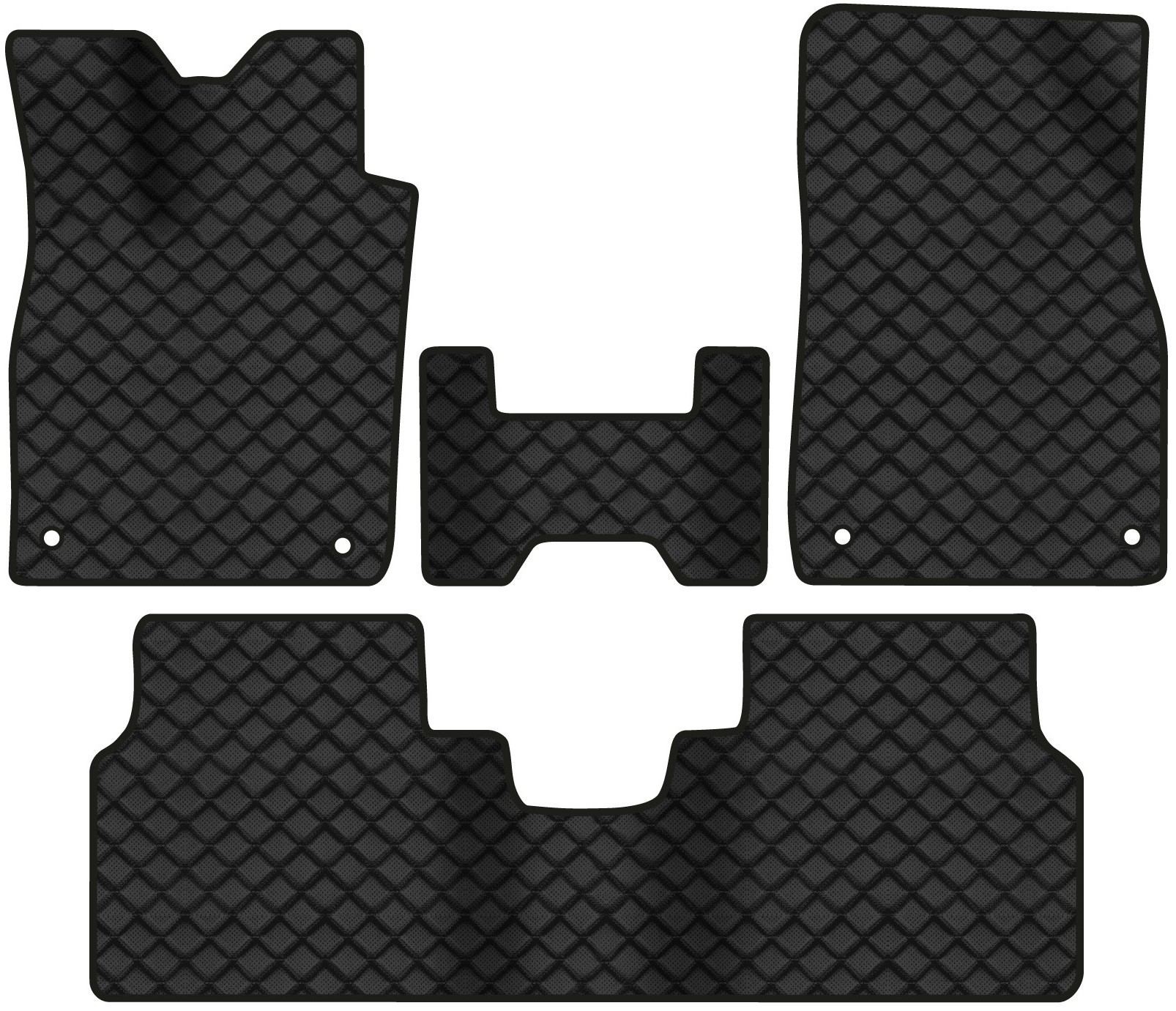 Коврики из экокожи в салон авто EVAtech ECO для ID.4 Pure Volkswagen 2020 1 поколение SUV EUVW42655ZD4AV4BBB