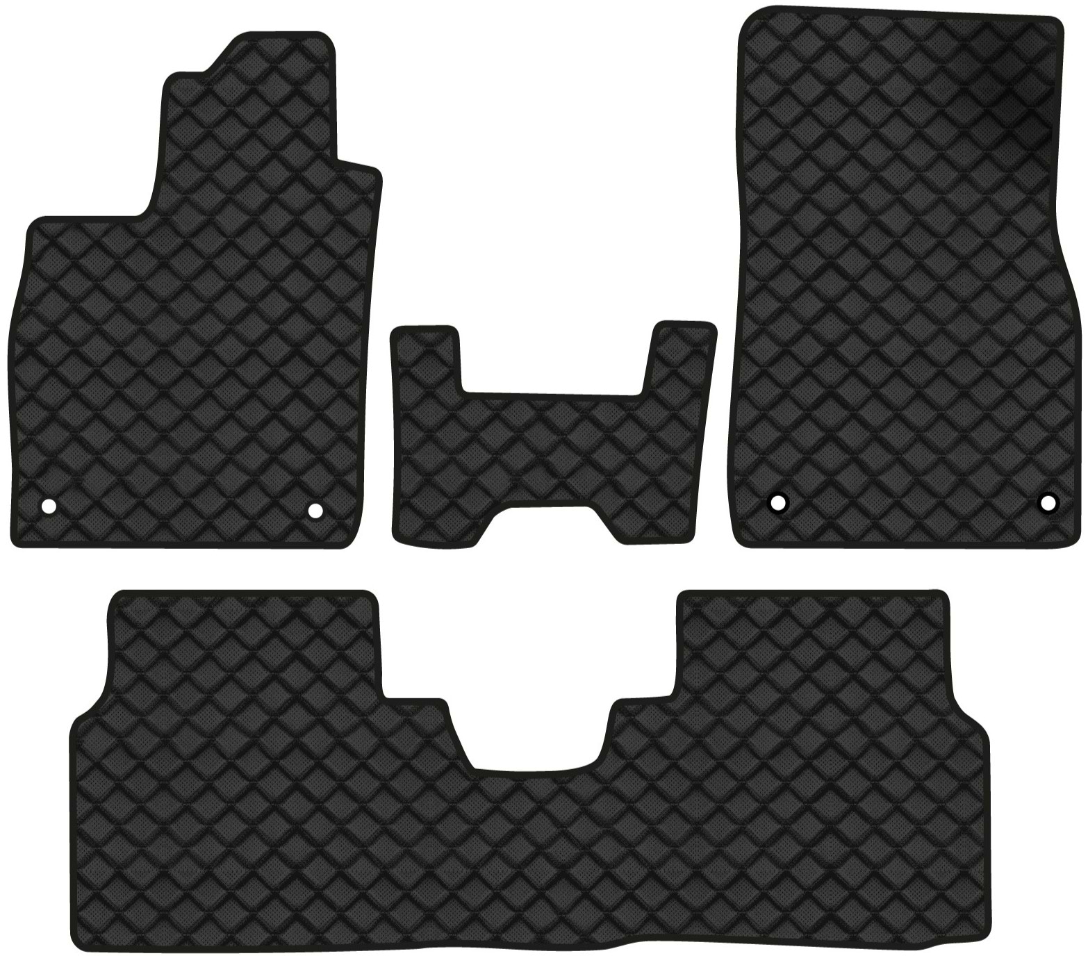 Коврики из экокожи в салон авто EVAtech ECO для ID.4 Pure Performance Volkswagen 2020 1 поколение SUV EU VW42656ZB4AV4BBB