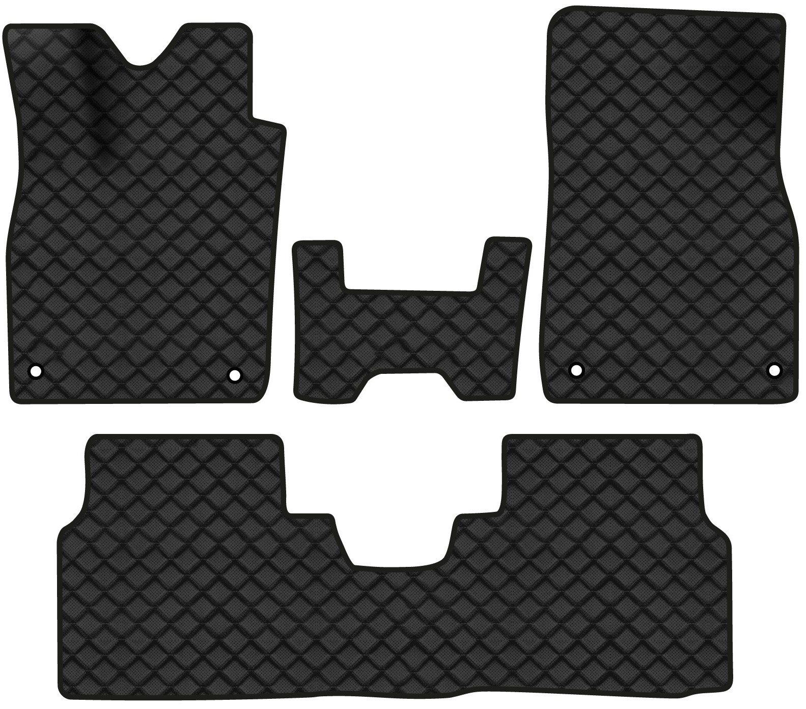 Коврики из экокожи в салон авто EVAtech ECO для ID.4 Pure Performance Volkswagen 2020 1 поколение SUV EU VW42656ZD4AV4BBB