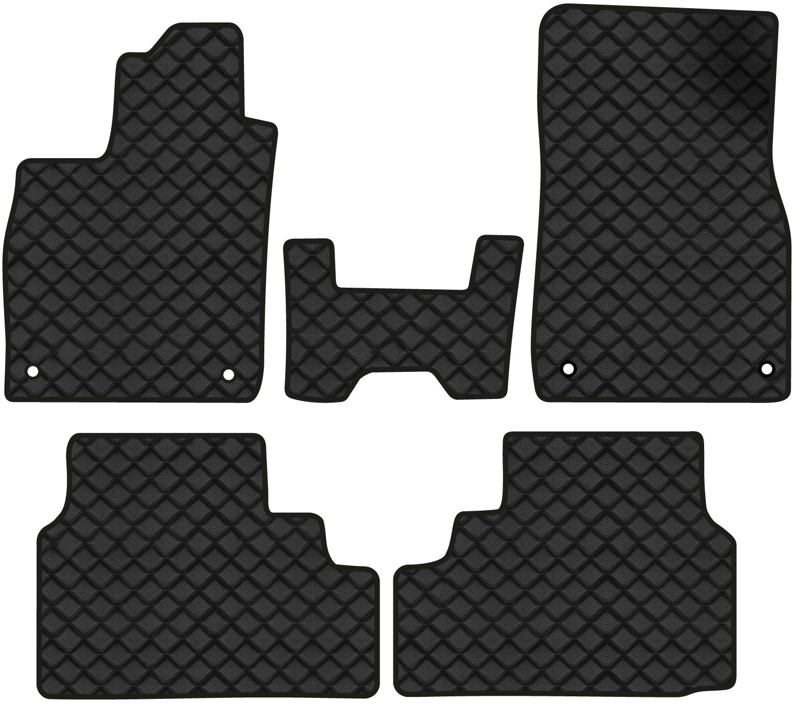 Килимки з екошкіри в салон авто EVAtech ECO для ID.4 GTX Volkswagen 2020 1 покоління SUV EU VW42657PBC5AV4BBB