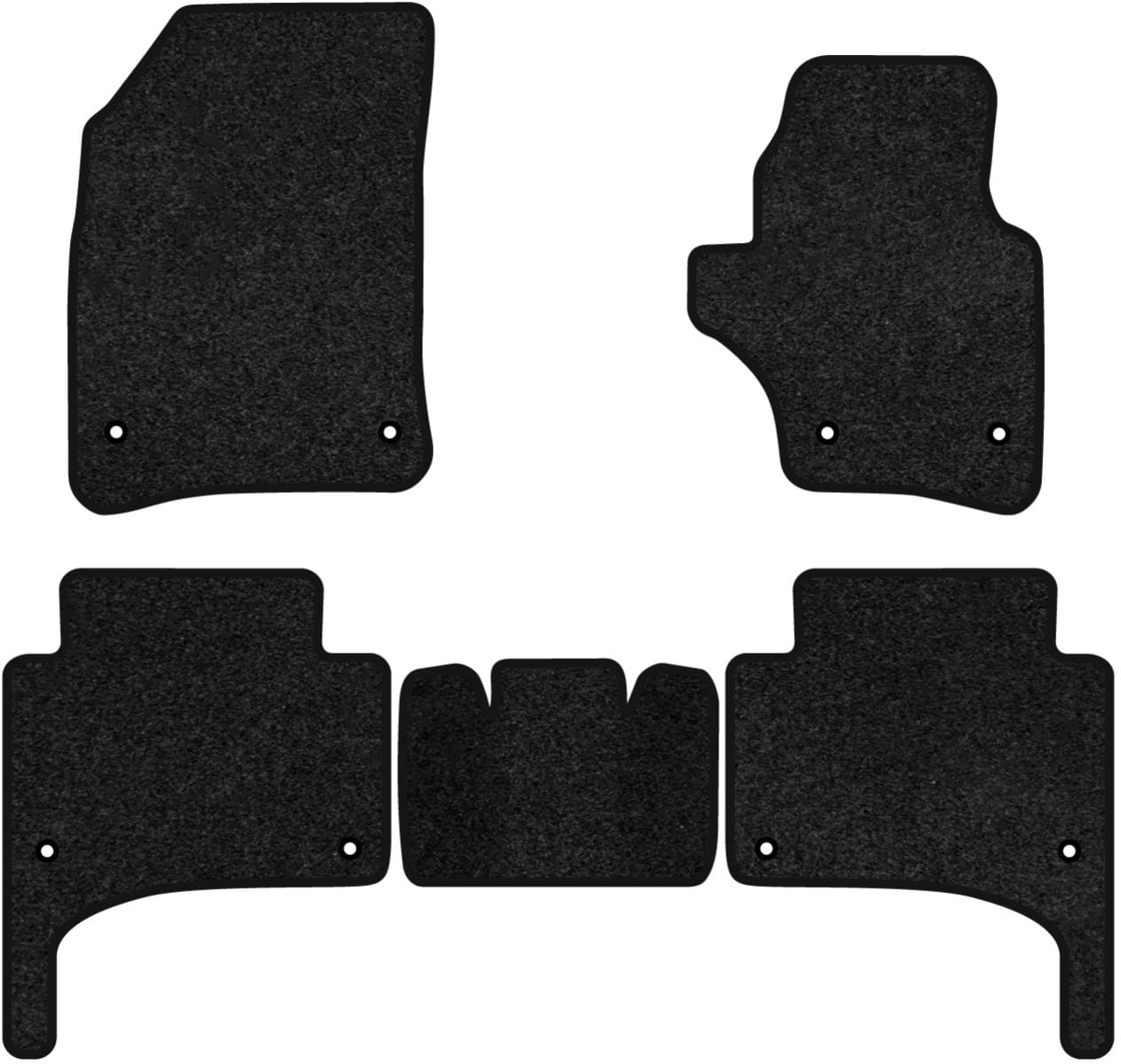 Коврики ворсовые в салон авто EVAtech Premium для Volkswagen Touareg (7L) (Right-hand Drive) Restyling 2006-2010 1 поколение SUV EU черный кант (VW43103CG5TL8VPB)