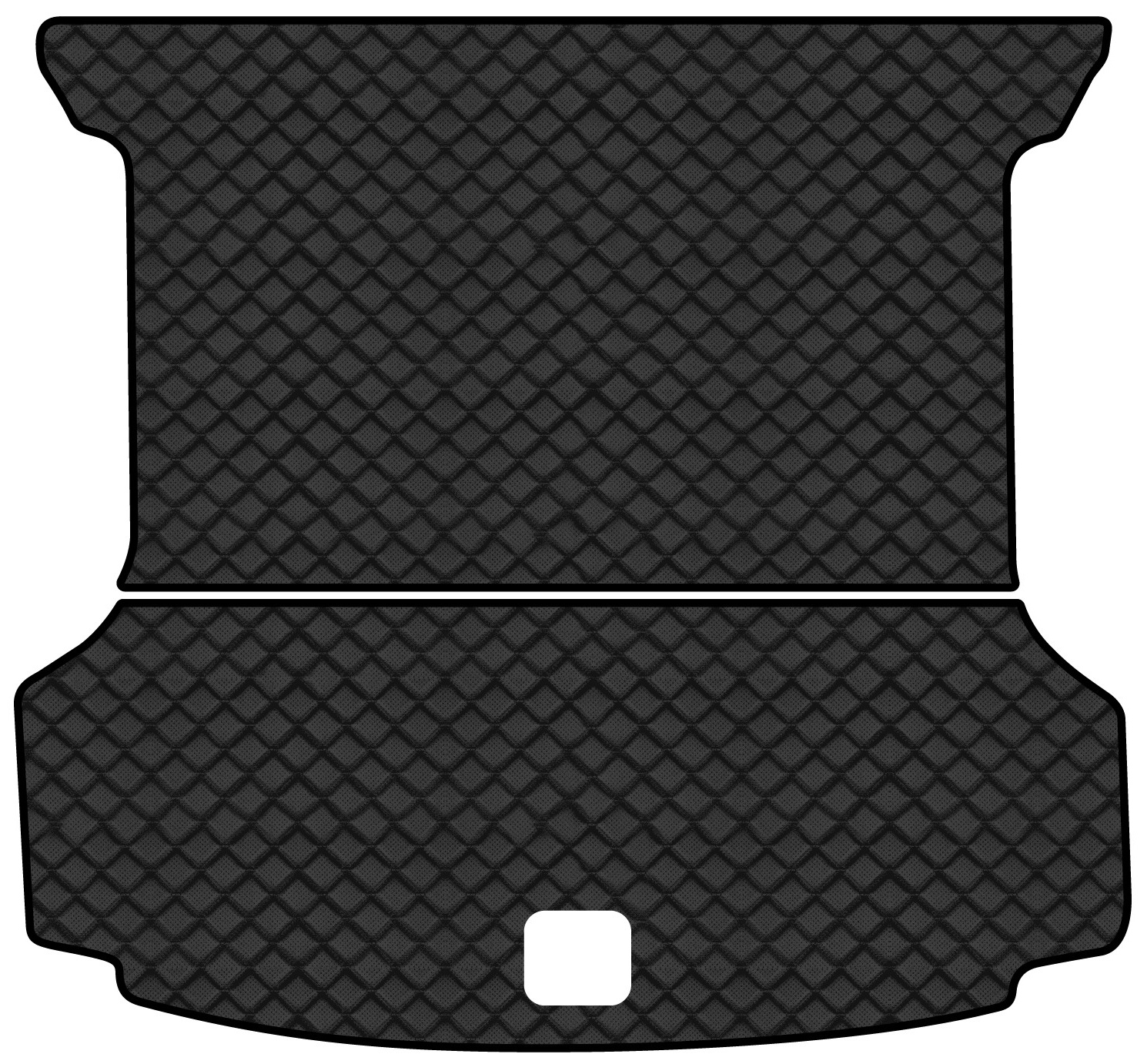 Коврик из экокожи в багажник авто EVAtech для ID.6 Crozz 7 seats Volkswagen 2021 1 поколение SUV China (VW43334BG2BBLB)