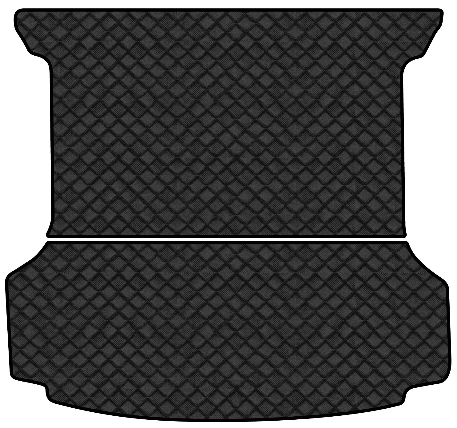 Коврик из экокожи в багажник авто EVAtech для ID.6 Crozz PRO 6 seats Volkswagen 2021 1 поколение SUV China (VW43842BE2BBLB)