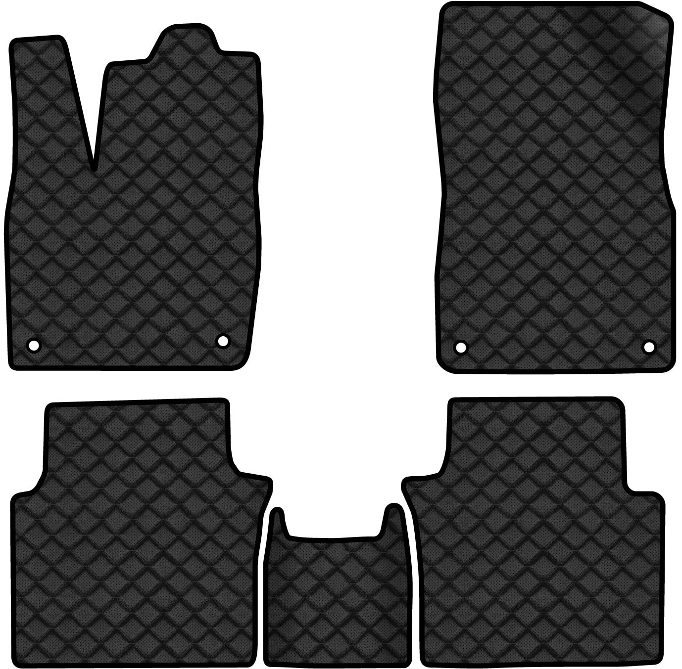 Коврики из экокожи в салон авто EVAtech ECO для ID.6 Crozz PRO 7 seats Volkswagen 2021 1 поколение SUV China VW43843C5AV4BBLB