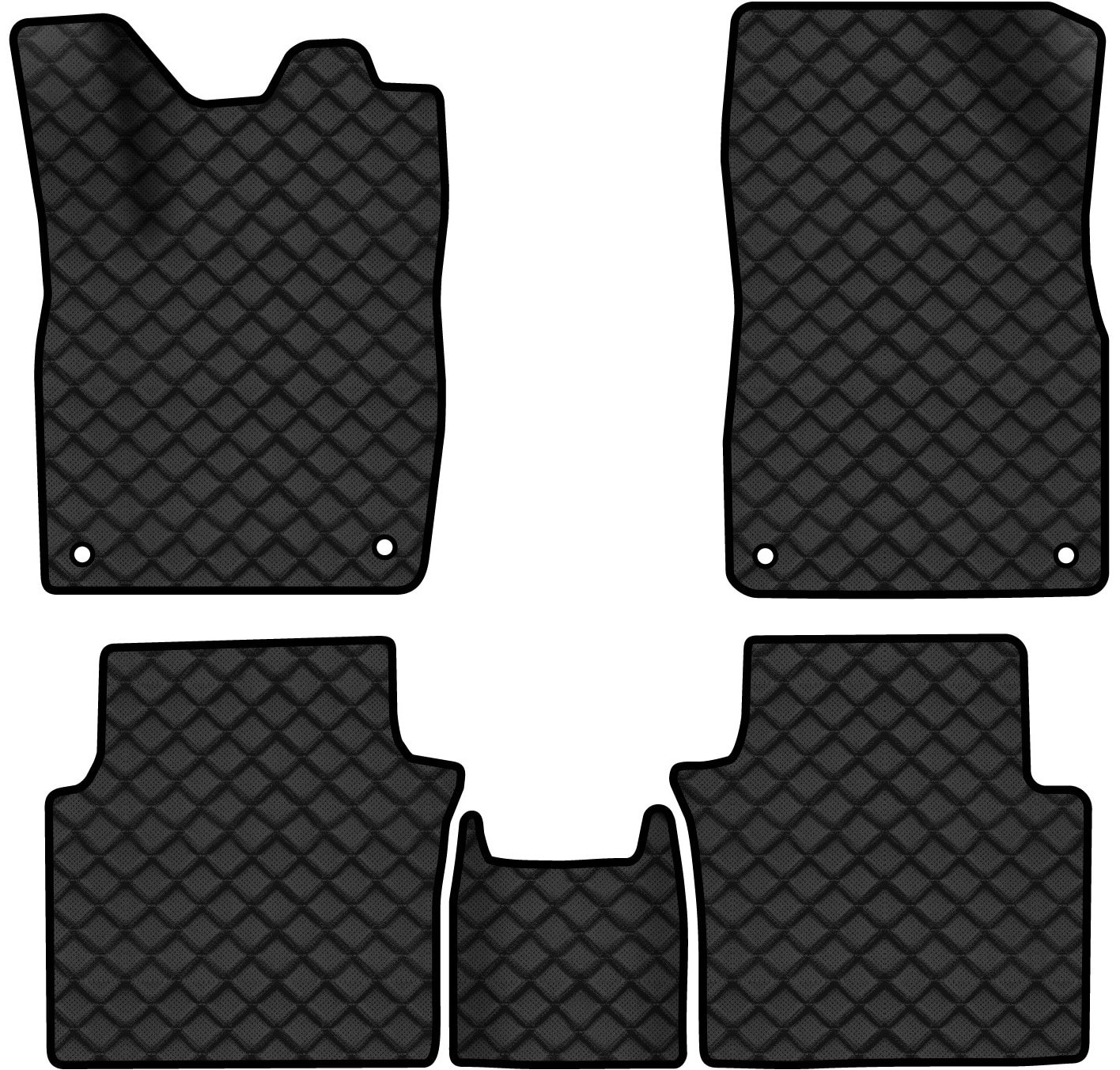 Коврики из экокожи в салон авто EVAtech ECO для ID.6 Crozz PRO 7 seats Volkswagen 2021 1 поколение SUV China VW43843CD5AV4BBLB
