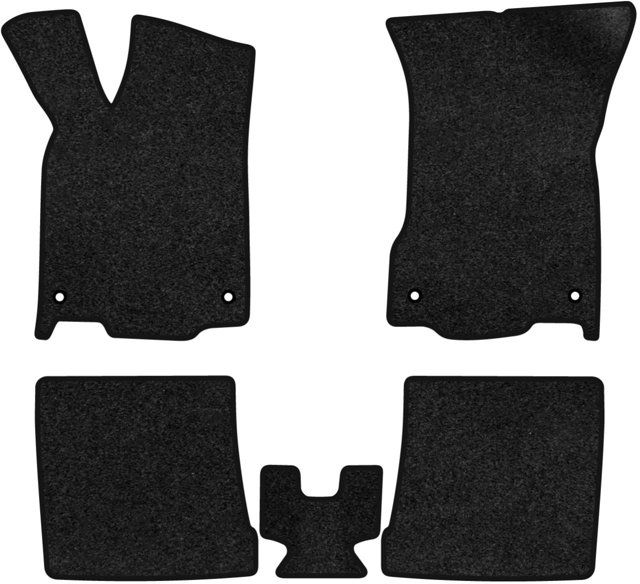 Коврики ворсовые в салон авто EVAtech Premium для Volkswagen Polo (III) 5-doors 1994-2001 3 поколение Htb EU черный кант (VW44220C5AV4VPB)