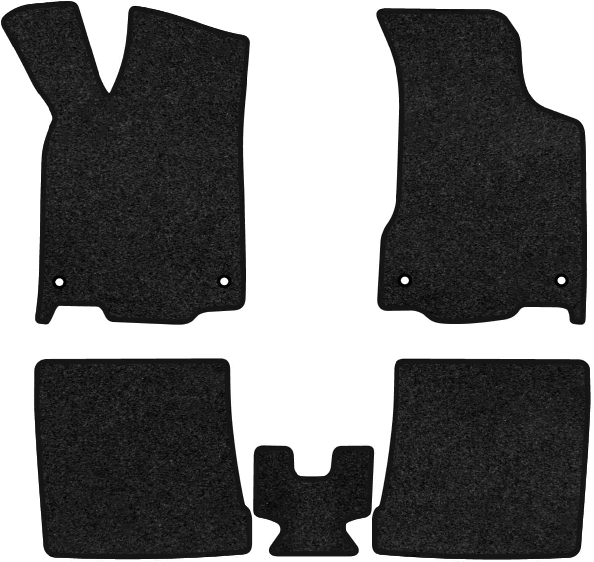 Коврики ворсовые в салон авто EVAtech Premium для Volkswagen Polo (III) 5-doors 1994-2001 3 поколение Htb EU черный кант (VW44220CV5AV4VPB)