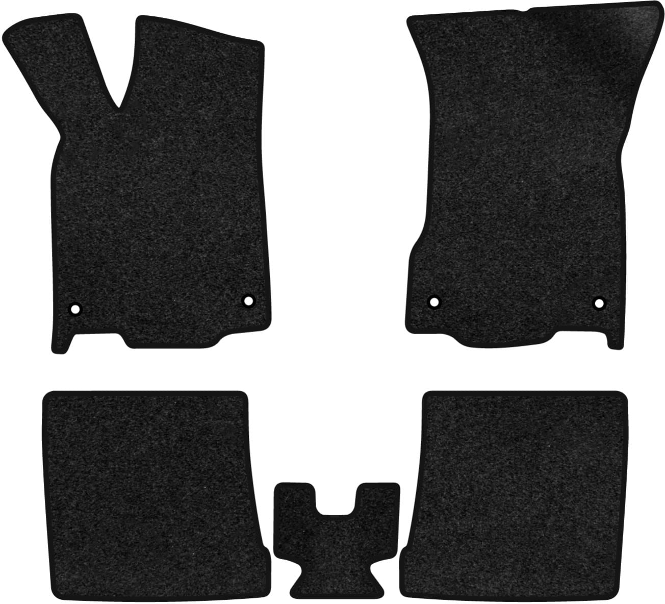 Коврики ворсовые в салон авто EVAtech Premium для Volkswagen Polo Classic (III) 1994-2001 3 поколение Sedan EU черный кант (VW44305C5AV4VPB)