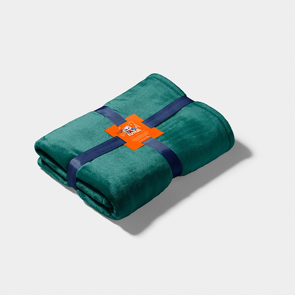 Фото - Плед полуторный Lelit 150х200 серо-зеленый (1203035)