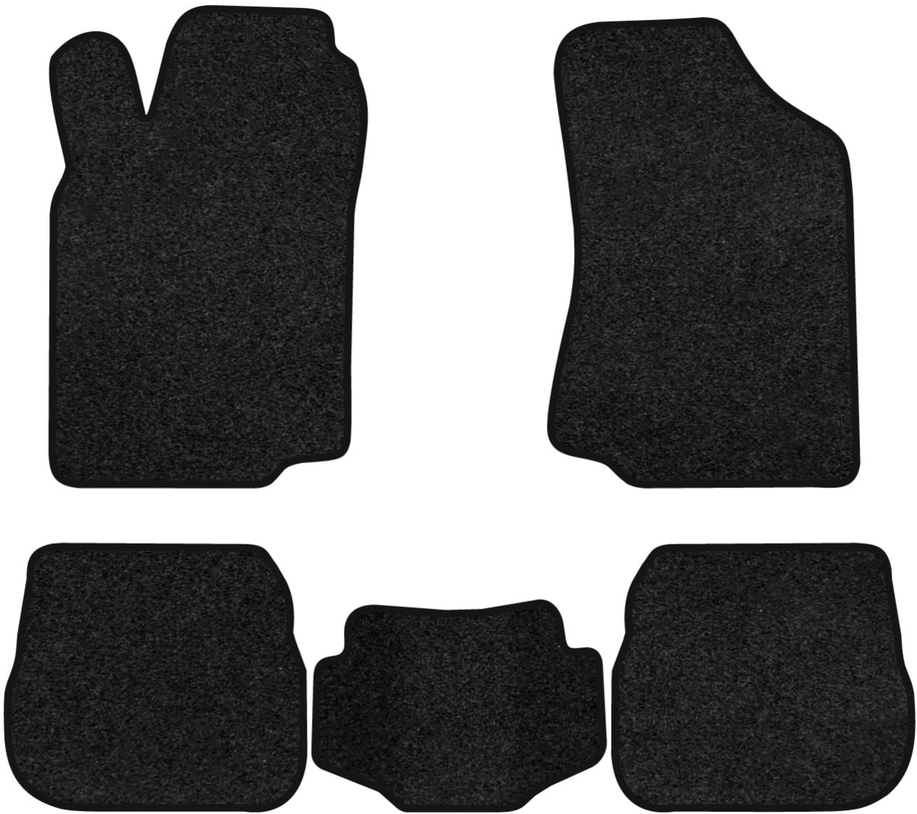 Коврики ворсовые в салон авто EVAtech Premium для Volkswagen Passat (B4) (3A) 1993-1997 4 поколение Combi EU черный кант (VW51733CV5VPB)