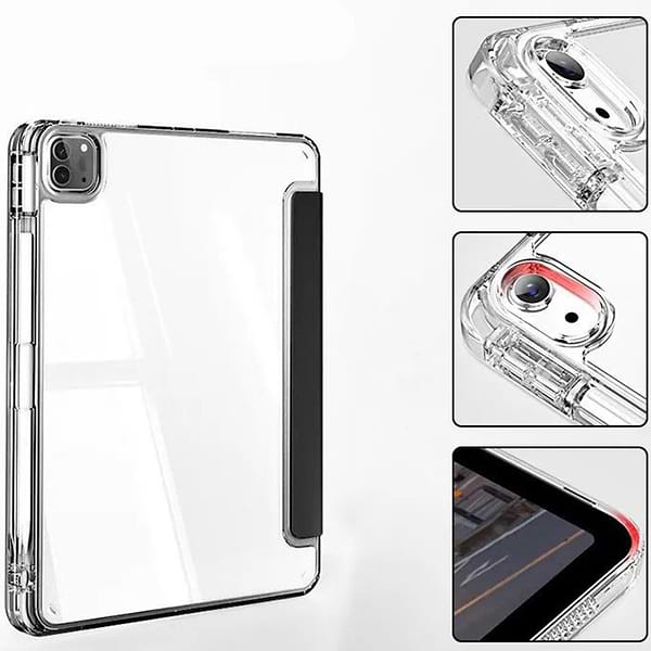 Фото - Чохол для планшету BeCover Ultra Slim Origami Transparent Apple iPad Pro 12.9 2020/2021/2022 Black (711694)