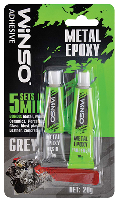 Клей для авто Winso епоксидний сірий 20g (300300)