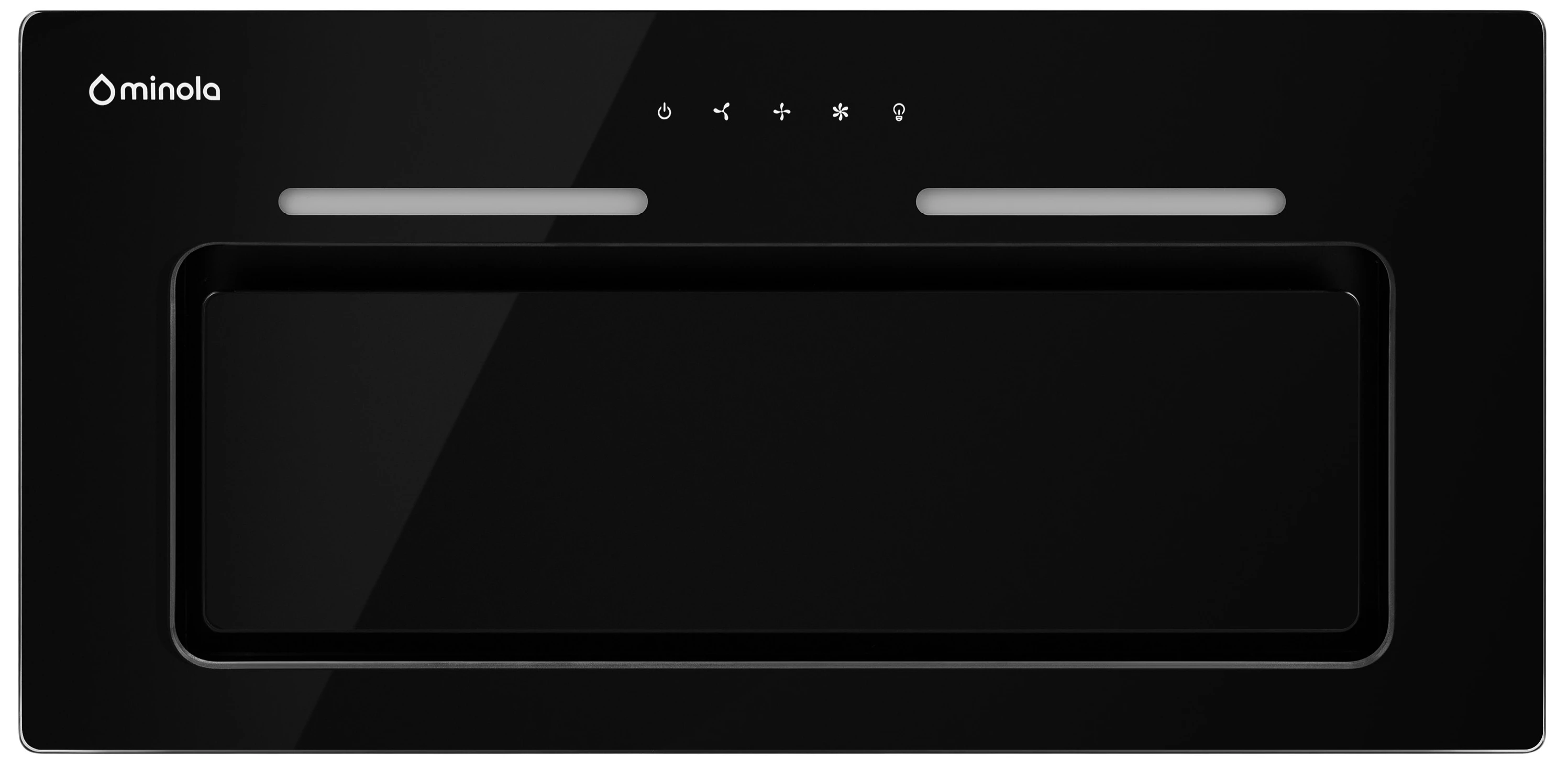 Витяжка вбудована Minola HBI 6473 BL GLASS 800 LED Line