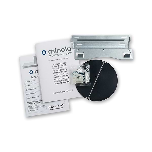 Фото - Витяжка декоративна Minola HVS 6612 BL 1000 LED