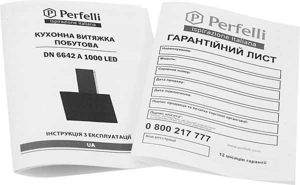 Фото - Вытяжка декоративная Perfelli DN 6642 A 1000 IV LED