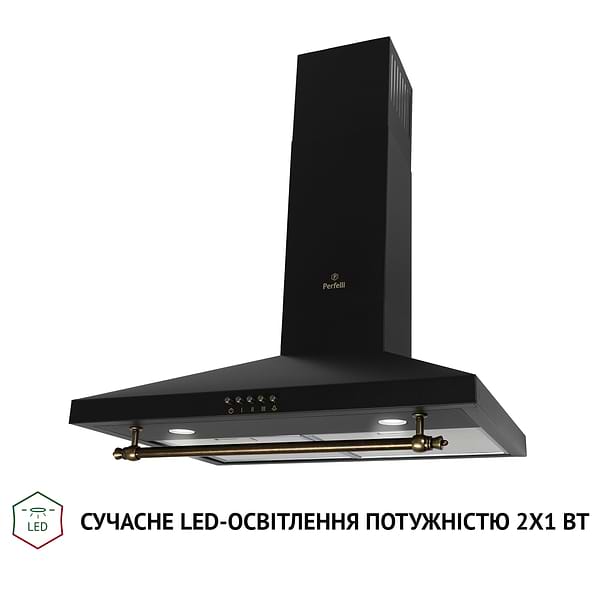 Фото - Вытяжка декоративная Perfelli K 62320 BL 700 LED RETRO