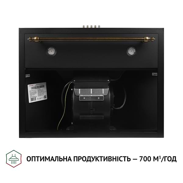 Фото - Вытяжка декоративная Perfelli K 62320 BL 700 LED RETRO