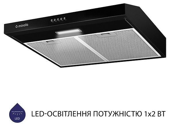 Фото - Витяжка традиційна Minola HPL 604 BL