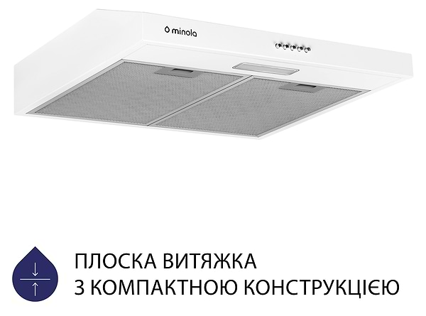 Фото - Витяжка традиційна Minola HPL 604 WH