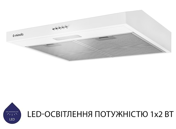 Фото - Витяжка традиційна Minola HPL 604 WH