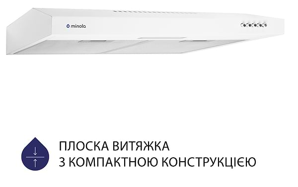 Фото - Витяжка традиційна Minola HPL 613 WH