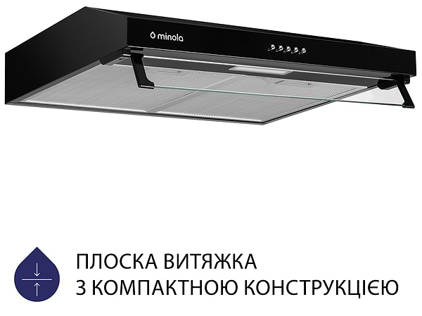 Фото - Вытяжка традиционная Minola HPL 617 BL