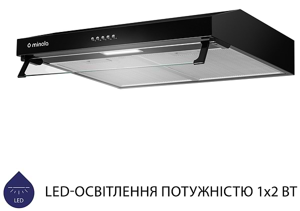 Фото - Вытяжка традиционная Minola HPL 617 BL