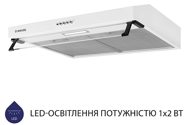 Фото - Вытяжка традиционная Minola HPL 617 WH