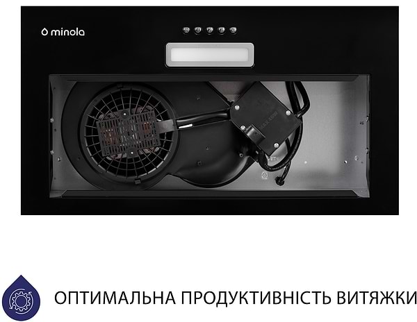 Фото - Витяжка вбудована Minola HBI 5025 BL LED