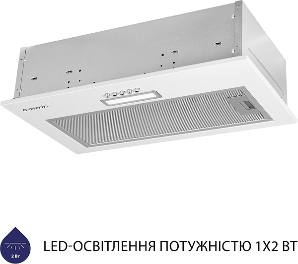 Фото - Витяжка вбудована Minola HBI 5025 WH LED