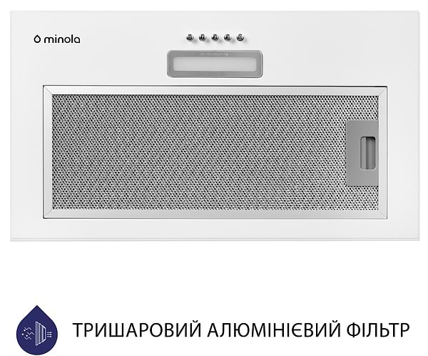 Фото - Витяжка вбудована Minola HBI 5025 WH LED