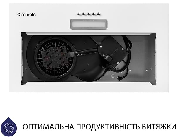 Фото - Витяжка вбудована Minola HBI 5025 WH LED