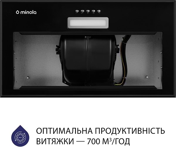 Фото - Витяжка вбудована Minola HBI 5214 BL 700 LED