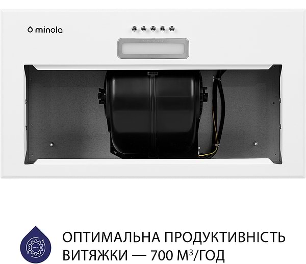 Фото - Витяжка вбудована Minola HBI 5214 WH 700 LED