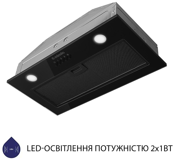 Фото - Витяжка вбудована Minola HBI 52622 BL GLASS 700 LED