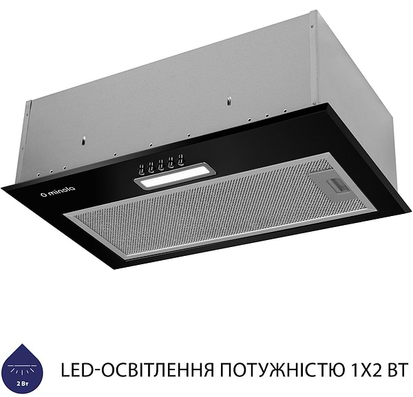 Фото - Витяжка вбудована Minola HBI 5614 BL 1000 LED