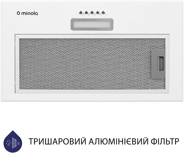 Фото - Витяжка вбудована Minola HBI 5214 WH 700 LED