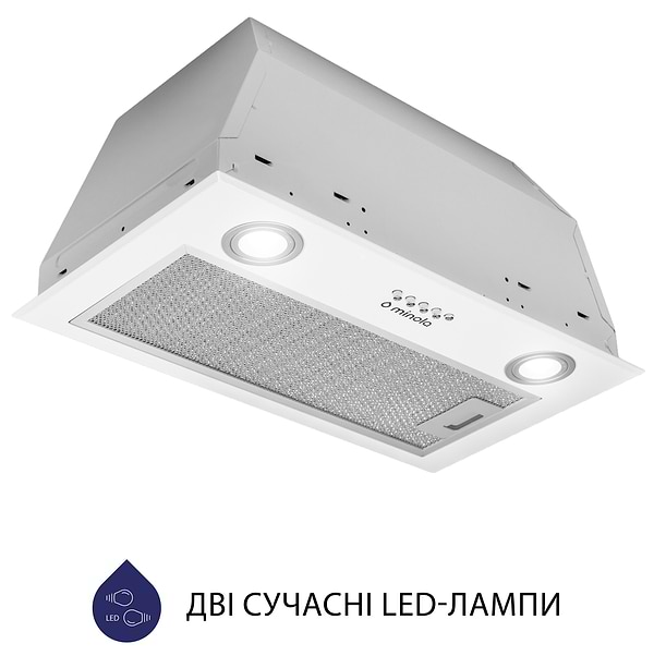 Фото - Витяжка вбудована Minola HBI 5722 WH 1200 LED