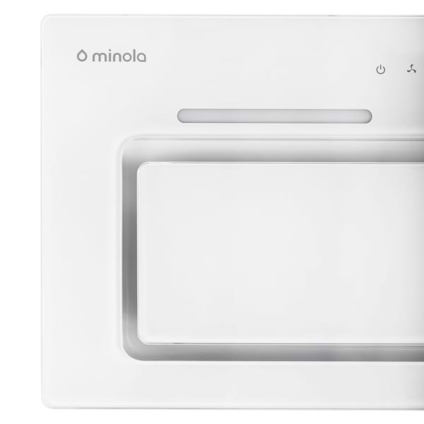 Фото - Витяжка вбудована Minola HBI 6673 WH GLASS 1000 LED Line