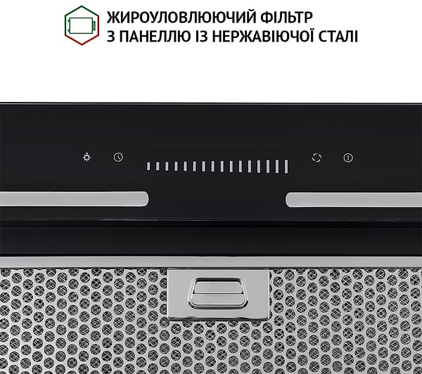 Фото - Витяжка вбудована Perfelli BSL 6783 BL 1100 DC