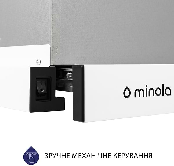Фото - Витяжка вбудована Minola HTL 614 WH LED