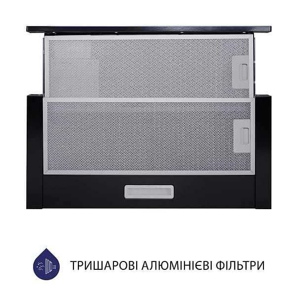 Фото - Витяжка вбудована Minola HTL 6614 BL 1000 LED